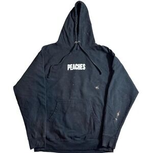 Justin Bieber Justice Peaches Double Sided Graphic Hoodie Black Size‎ Large 🍑